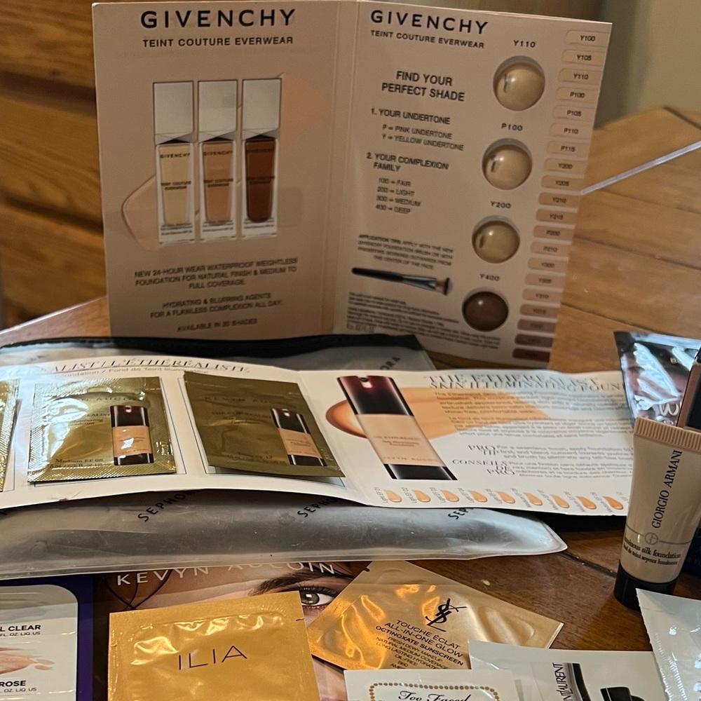 Deluxe Size Makeup Samples/Armani/Givenchy/Ilia/YveSaintLaurent/Kevyn Aucoin etc - Picture 4 of 10